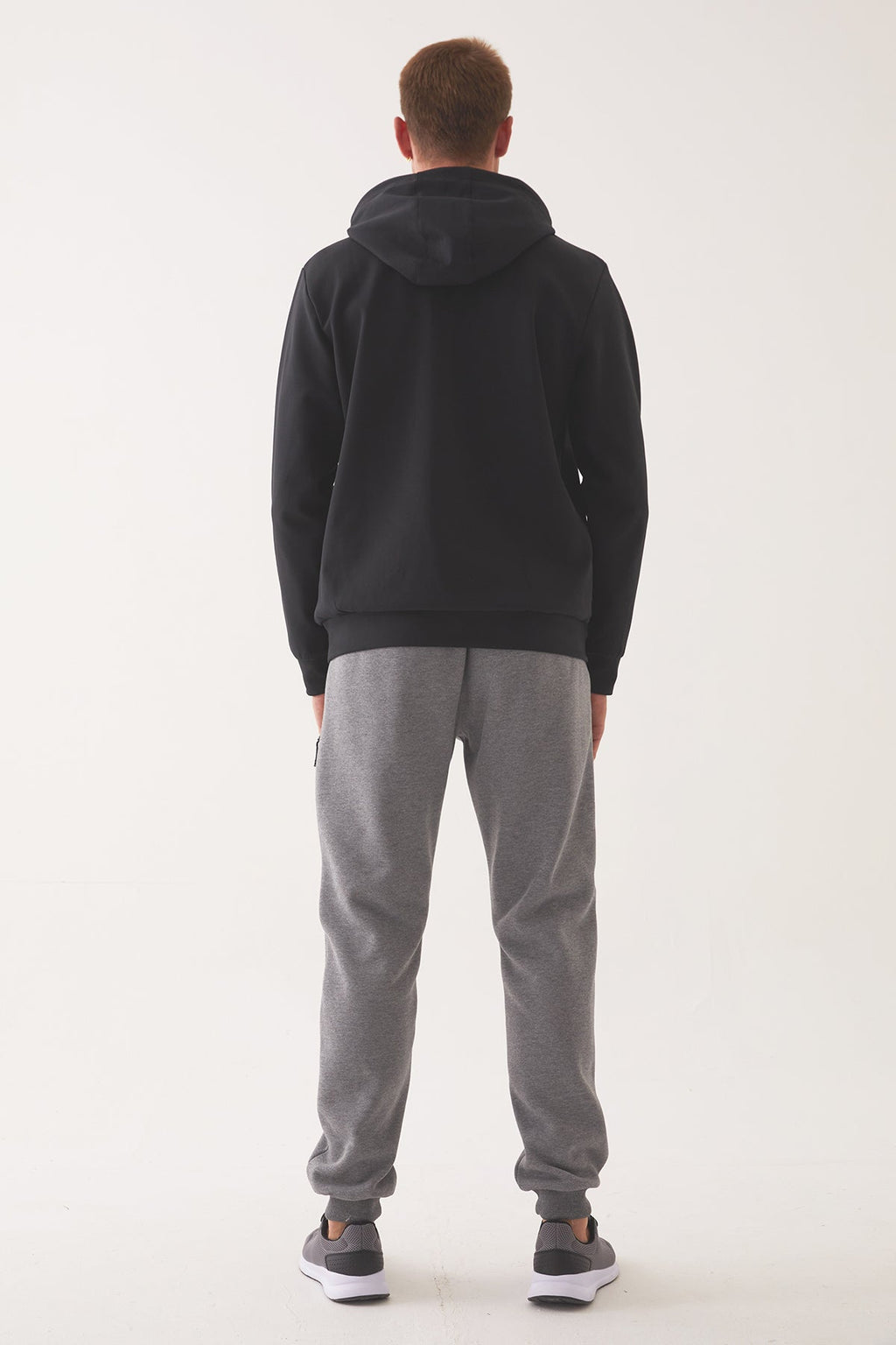 Men's Front Flock Printed Hoodie