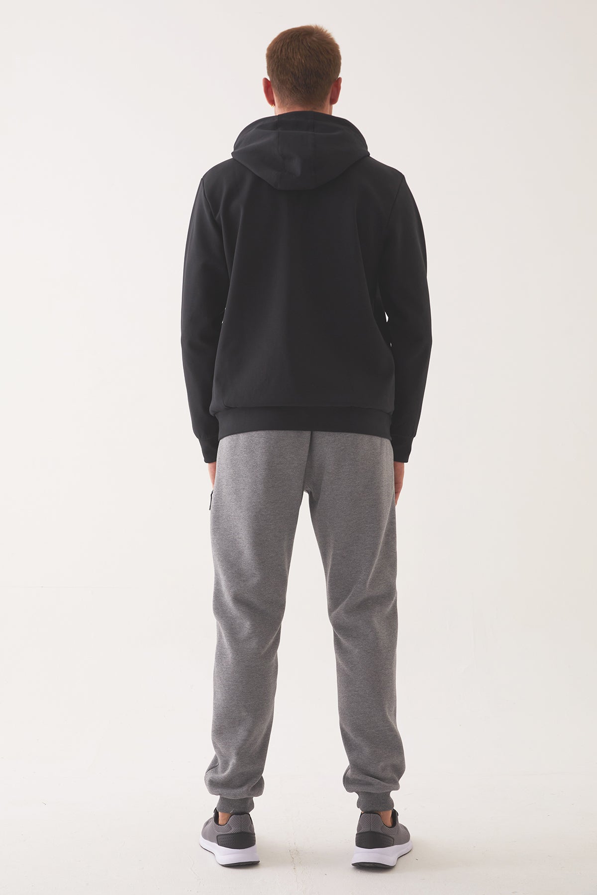Men's Front Flock Printed Hoodie