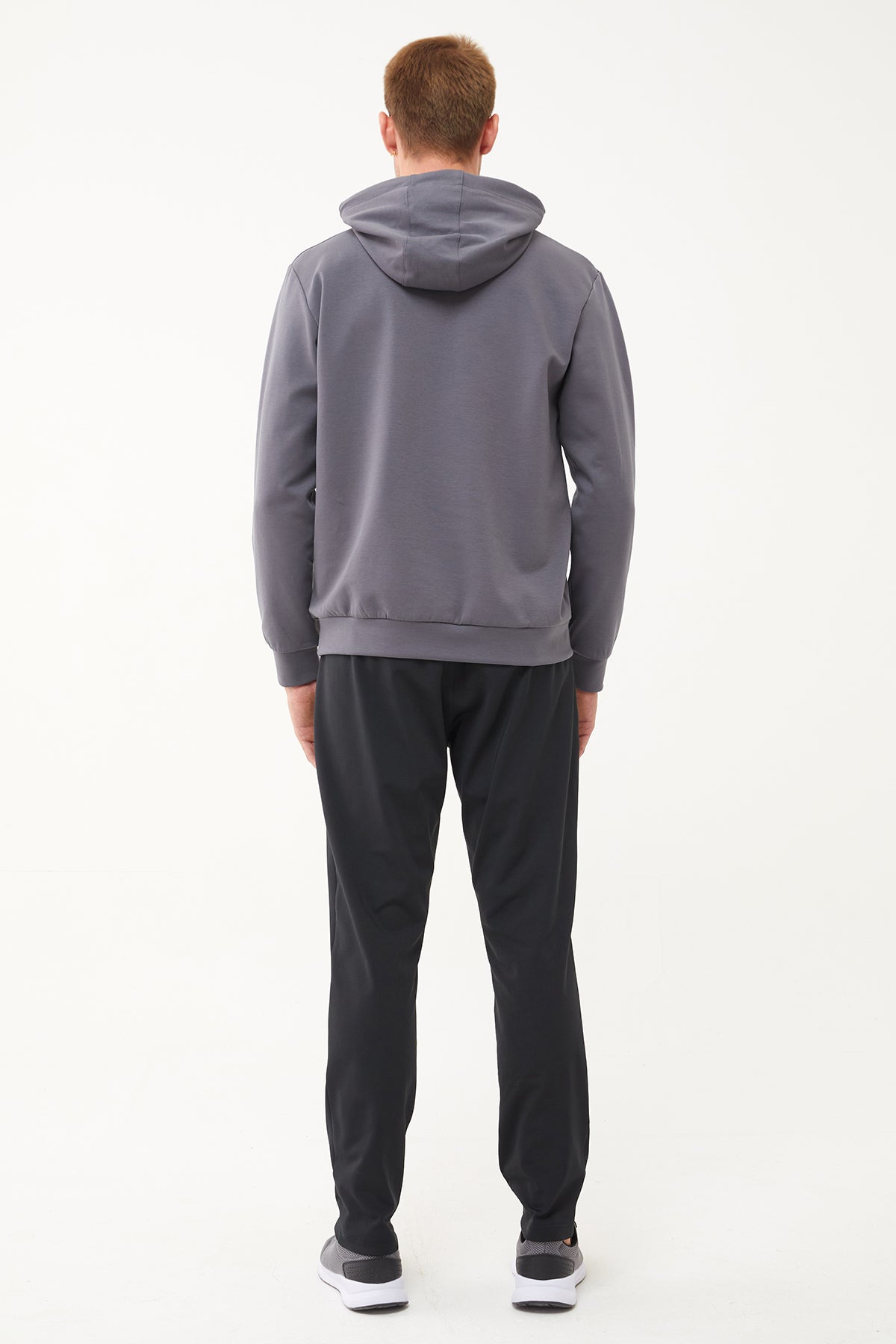 Men's Front Flock Printed Hoodie