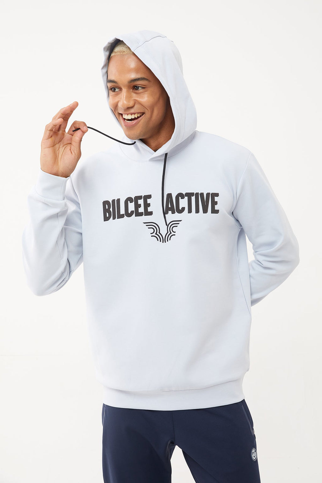Men's Front Flock Printed Hoodie