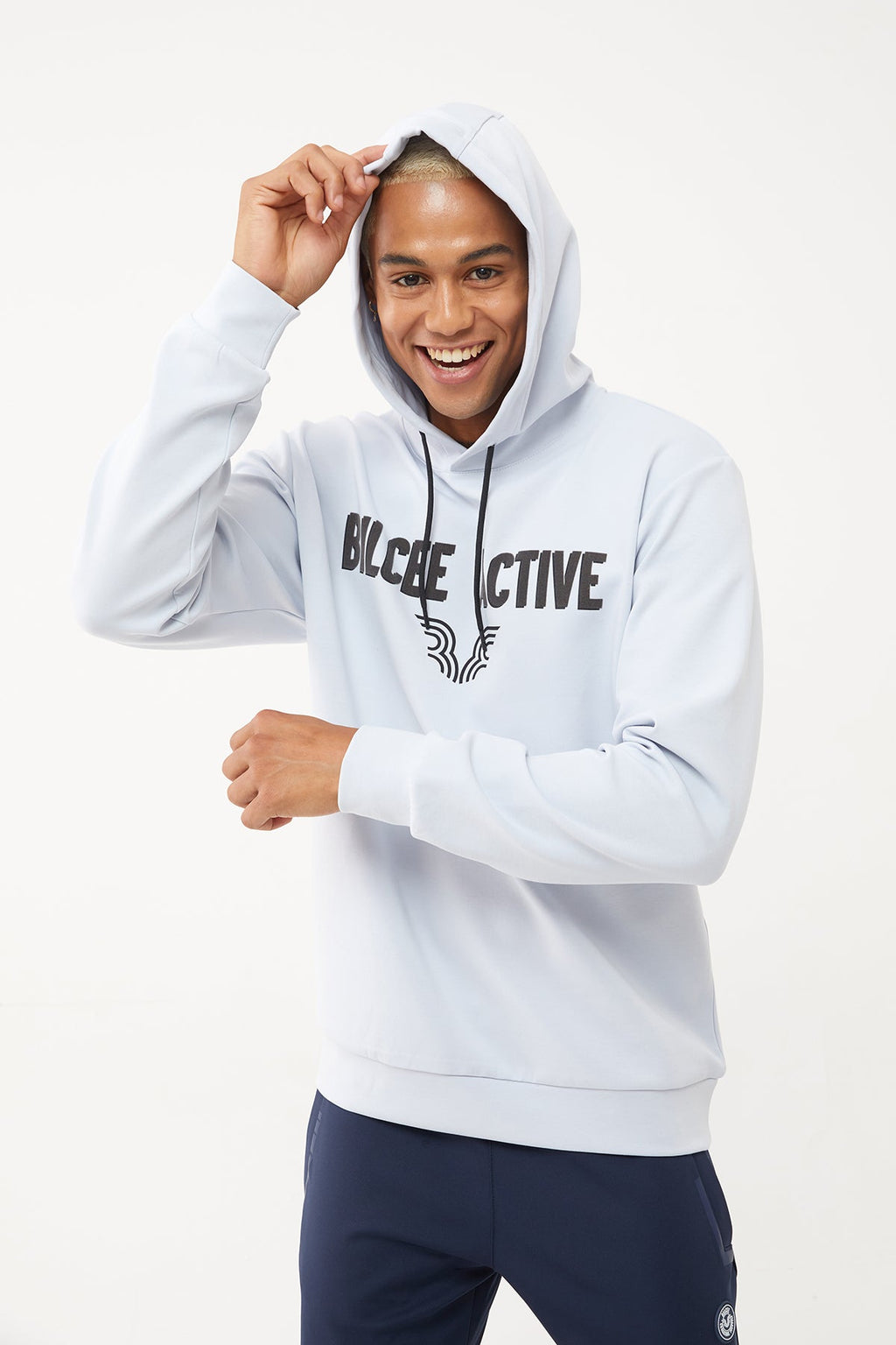 Men's Front Flock Printed Hoodie