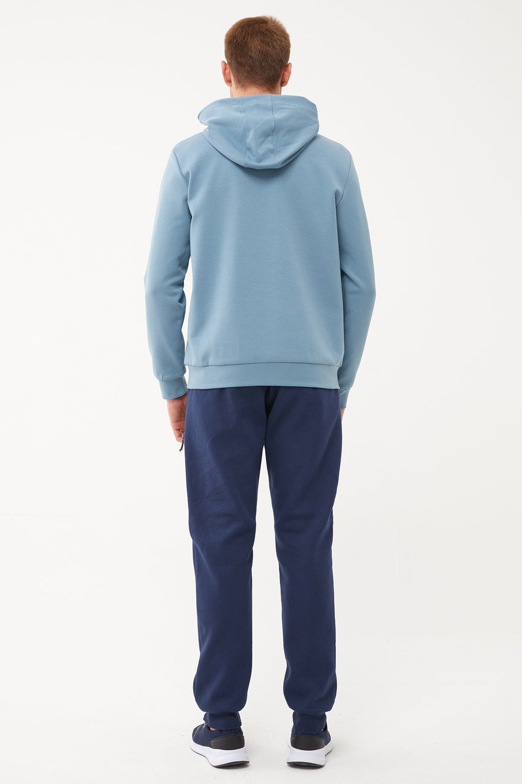 Men's Front Flock Printed Hoodie