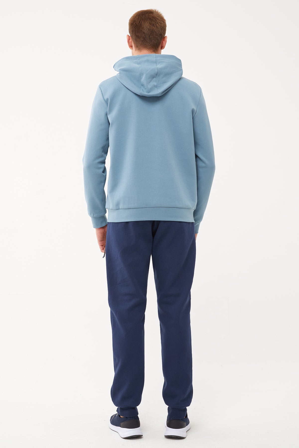 Men's Front Flock Printed Hoodie