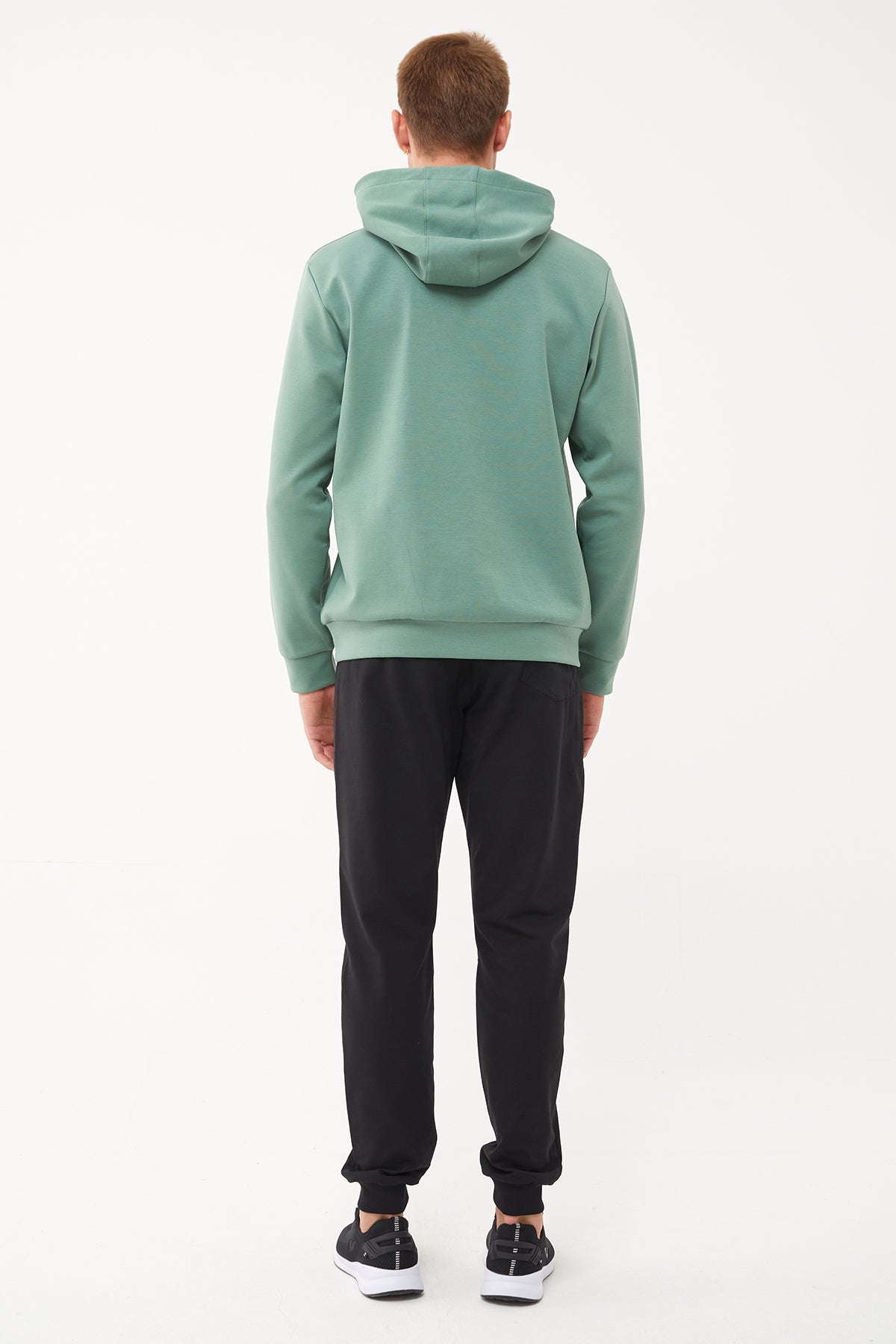 Men's Front Flock Printed Hoodie
