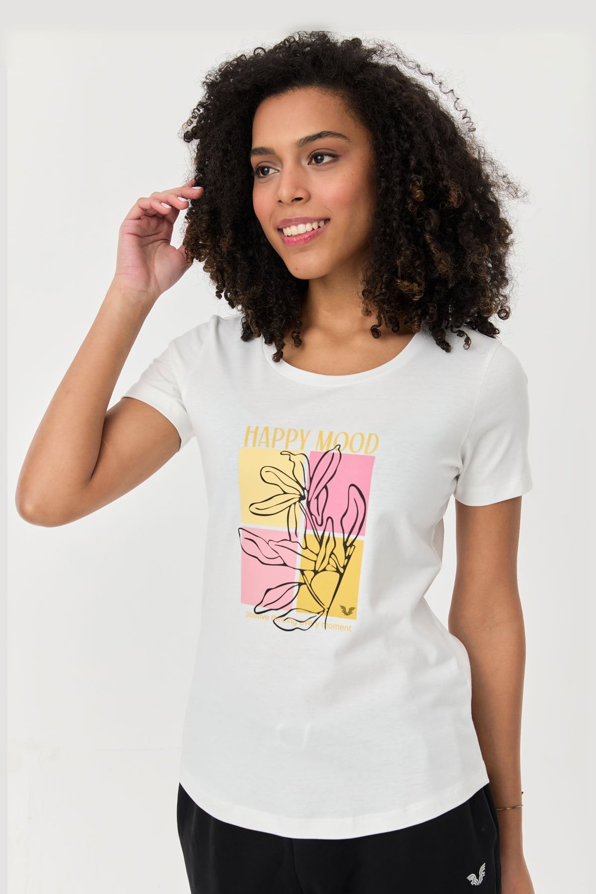 Women's Cotton Printed T-Shirt