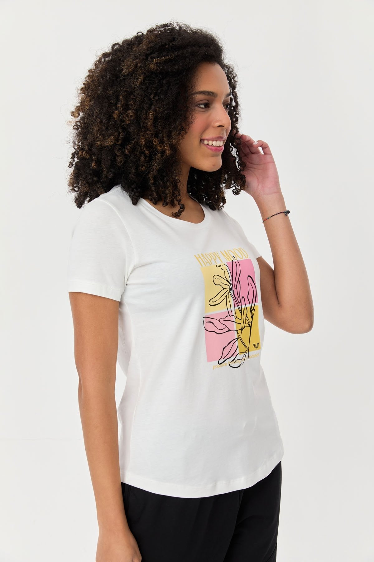 Women's Cotton Printed T-Shirt