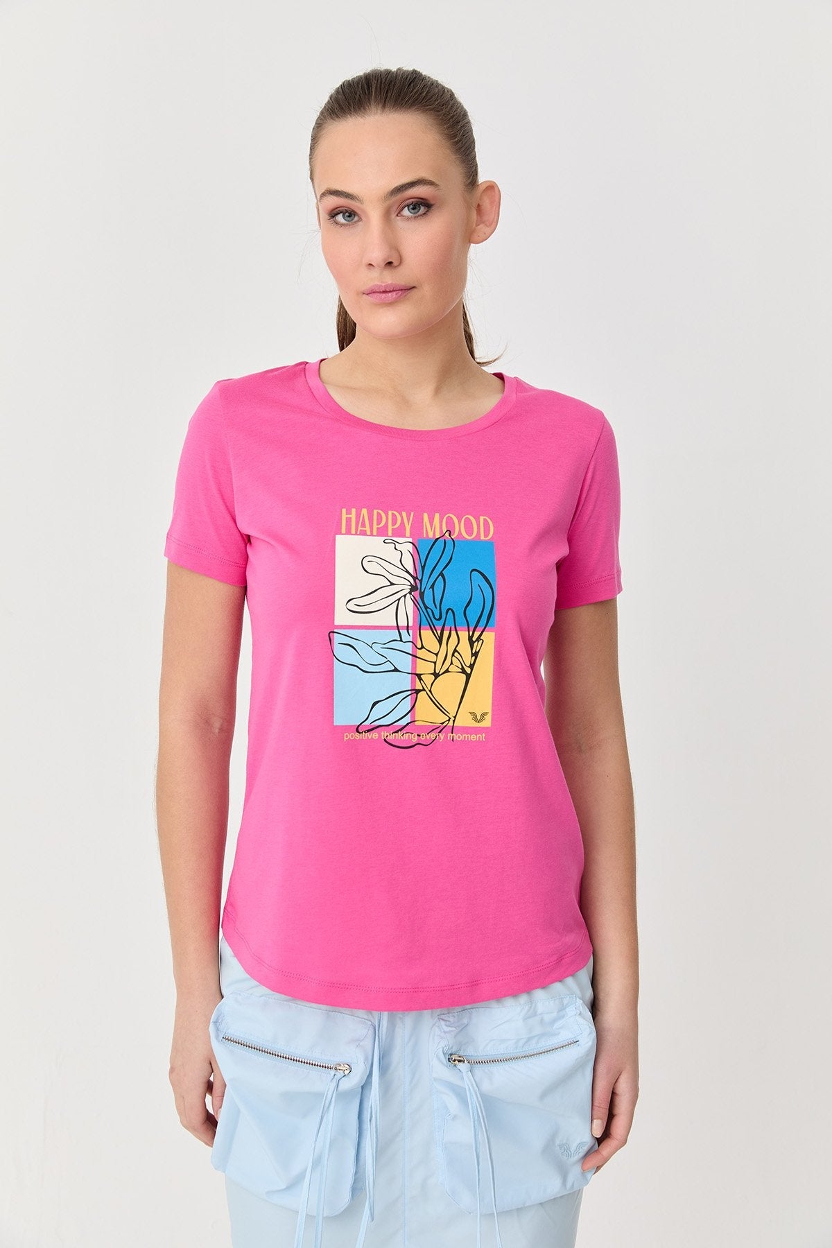 Women's Cotton Printed T-Shirt
