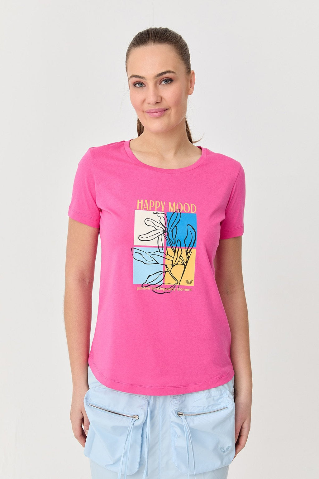 Women's Cotton Printed T-Shirt