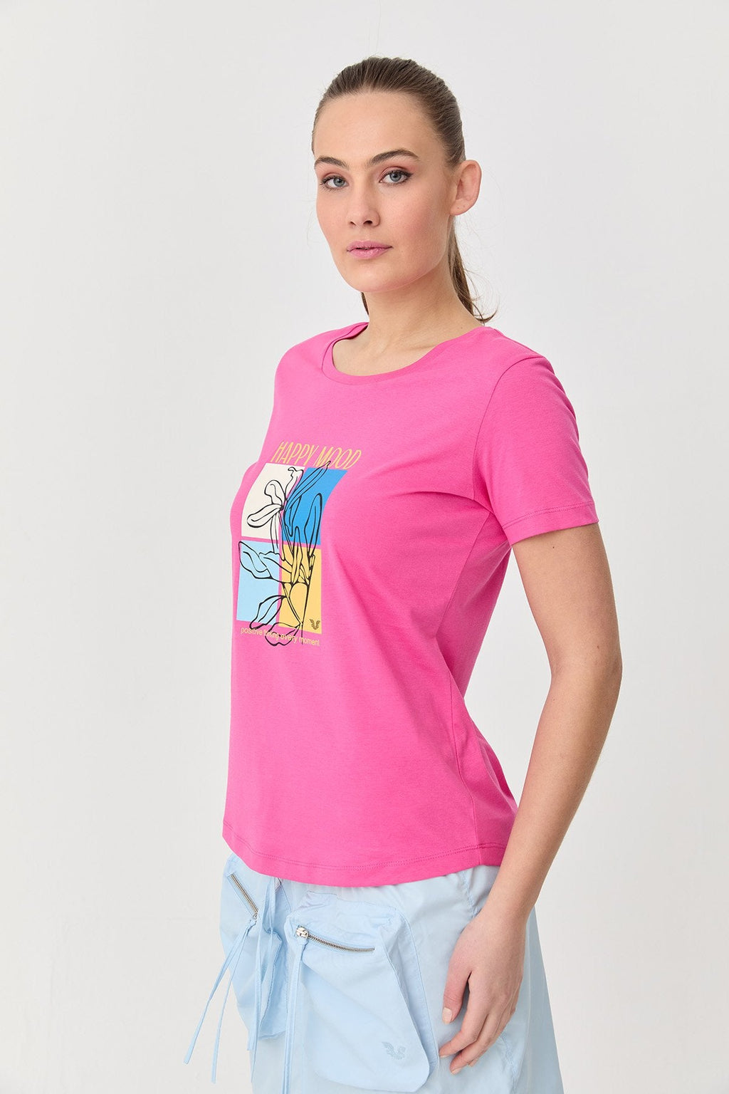 Women's Cotton Printed T-Shirt