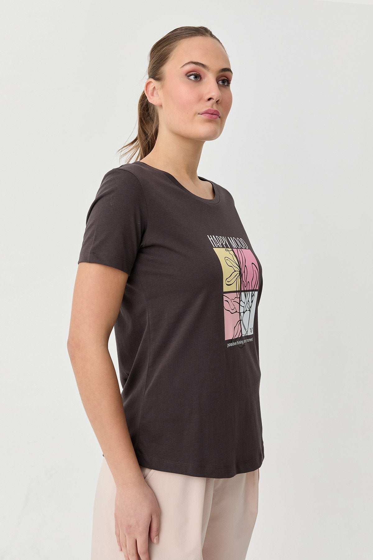 Women's Cotton Printed T-Shirt