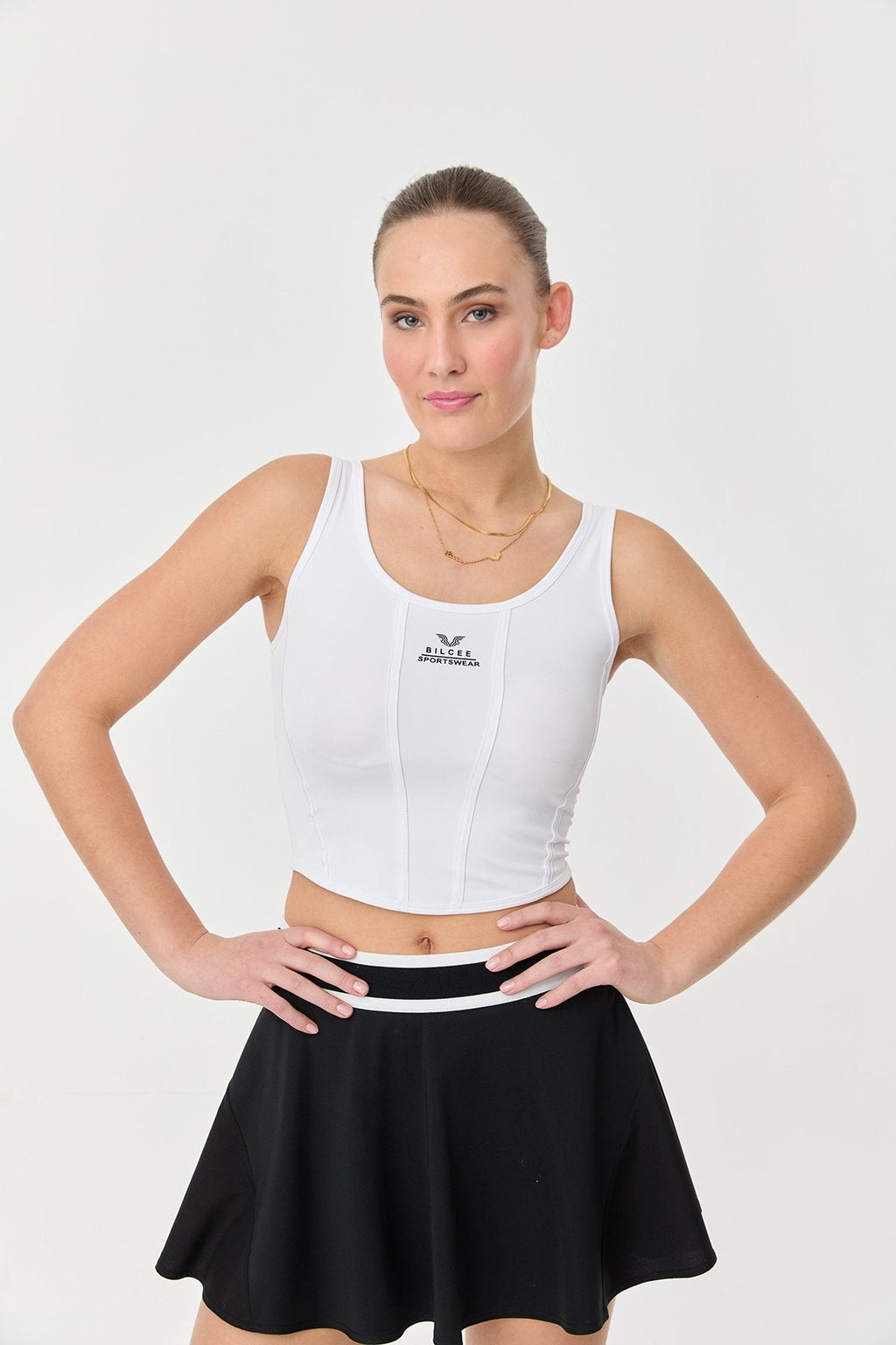 Women's Crop Athlet Wıth Strıngs On The Back