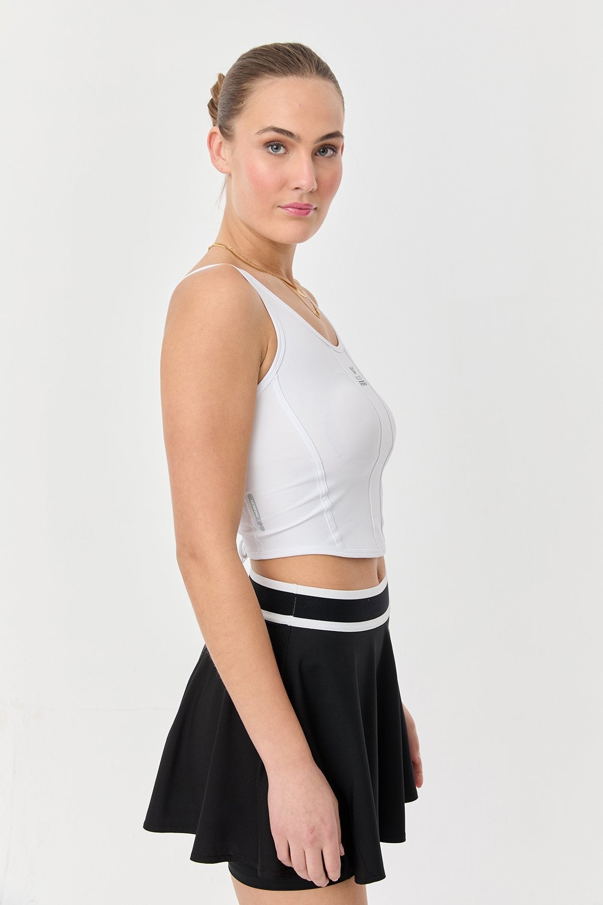 Women's Crop Athlet Wıth Strıngs On The Back