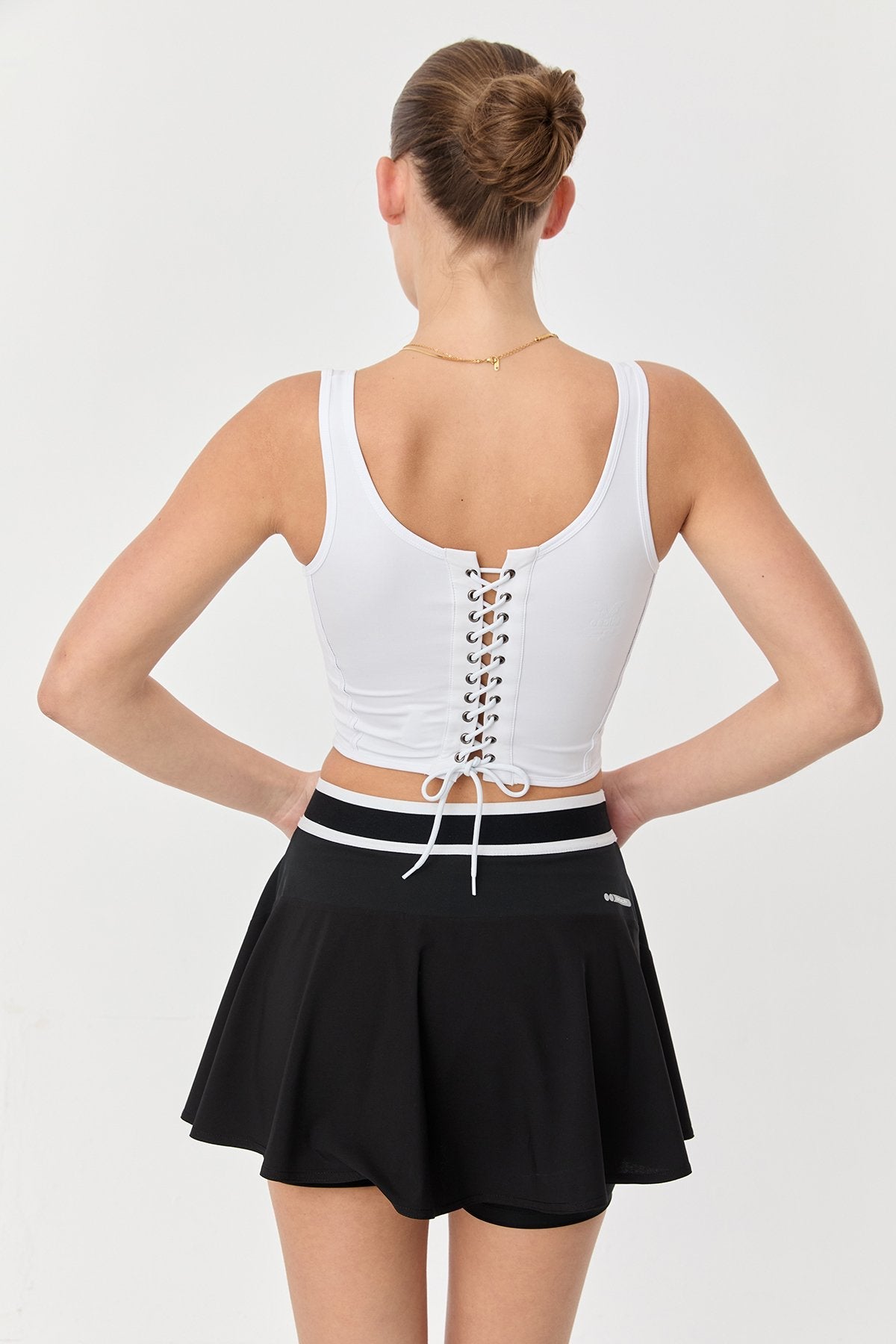 Women's Crop Athlet Wıth Strıngs On The Back