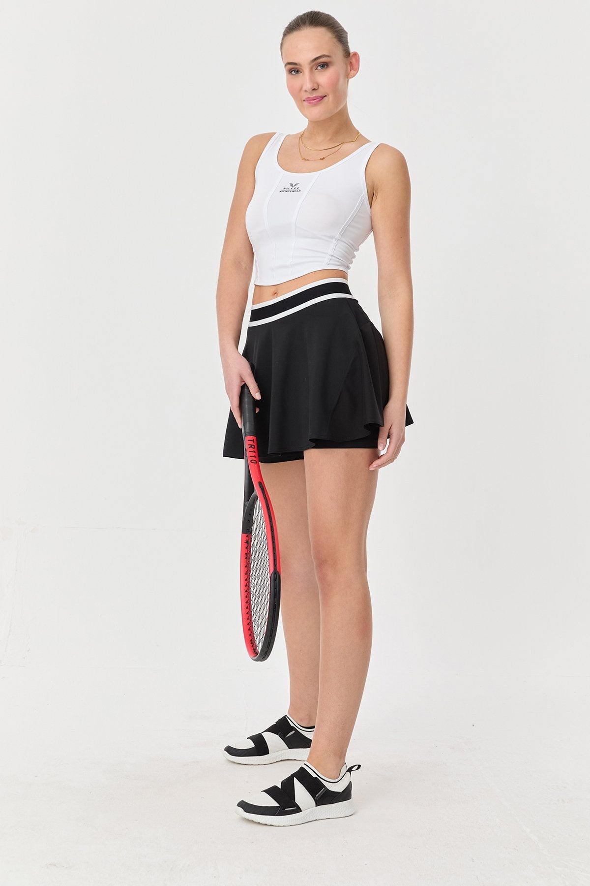 Women's Crop Athlet Wıth Strıngs On The Back
