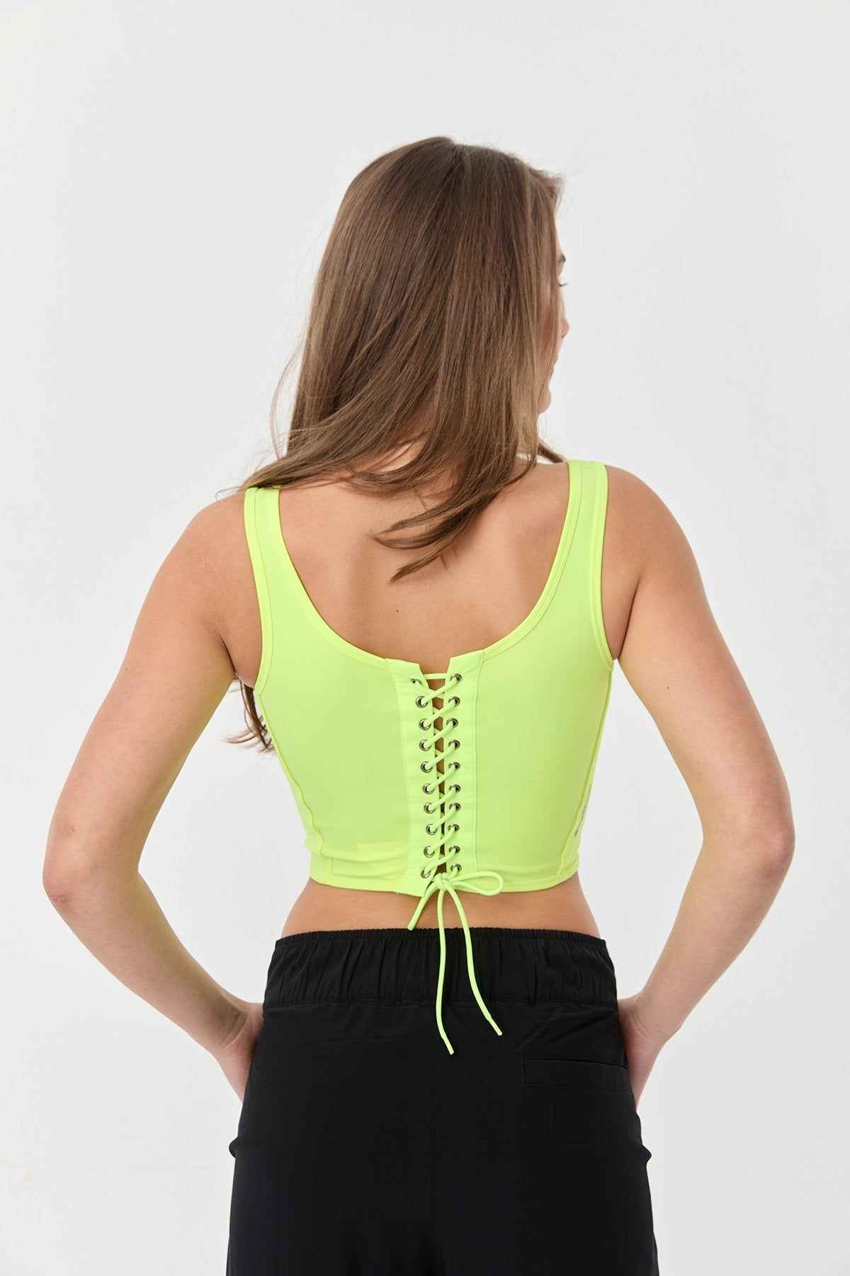 Women's Crop Athlet Wıth Strıngs On The Back