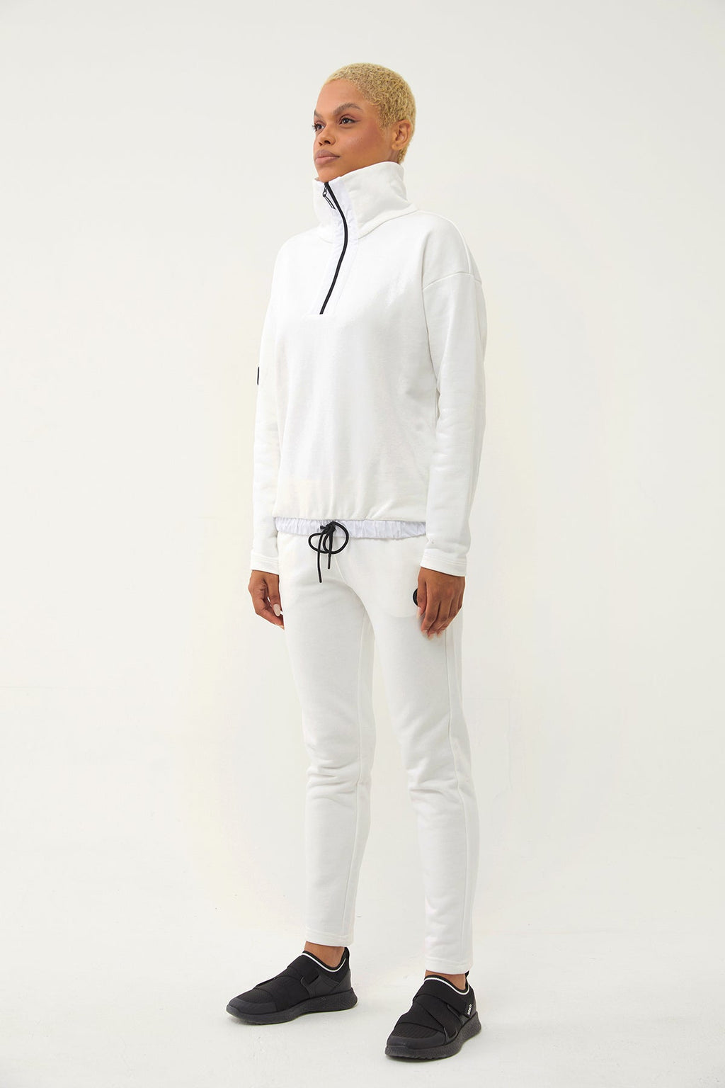 Women's Half Zipper Hoodie Tracksuit