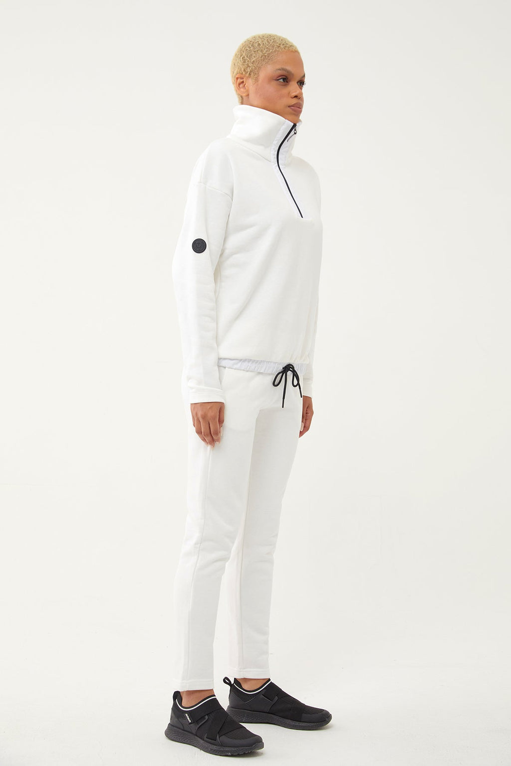 Women's Half Zipper Hoodie Tracksuit