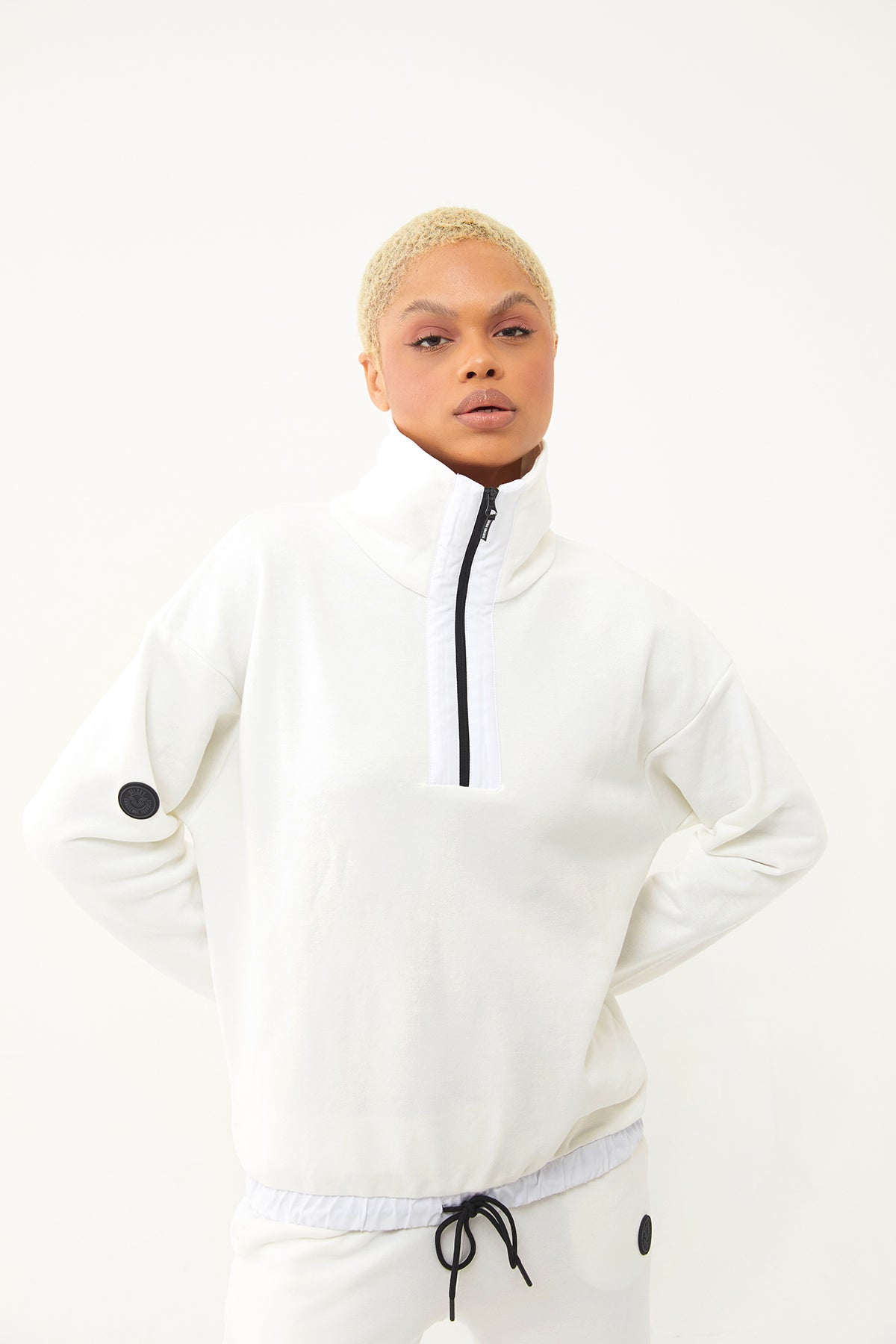 Women's Half Zipper Hoodie Tracksuit