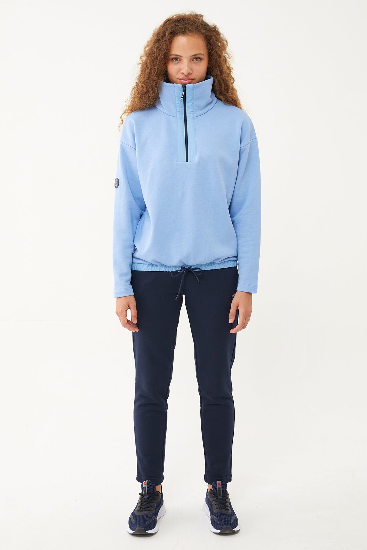 Women's Half Zipper Hoodie Tracksuit