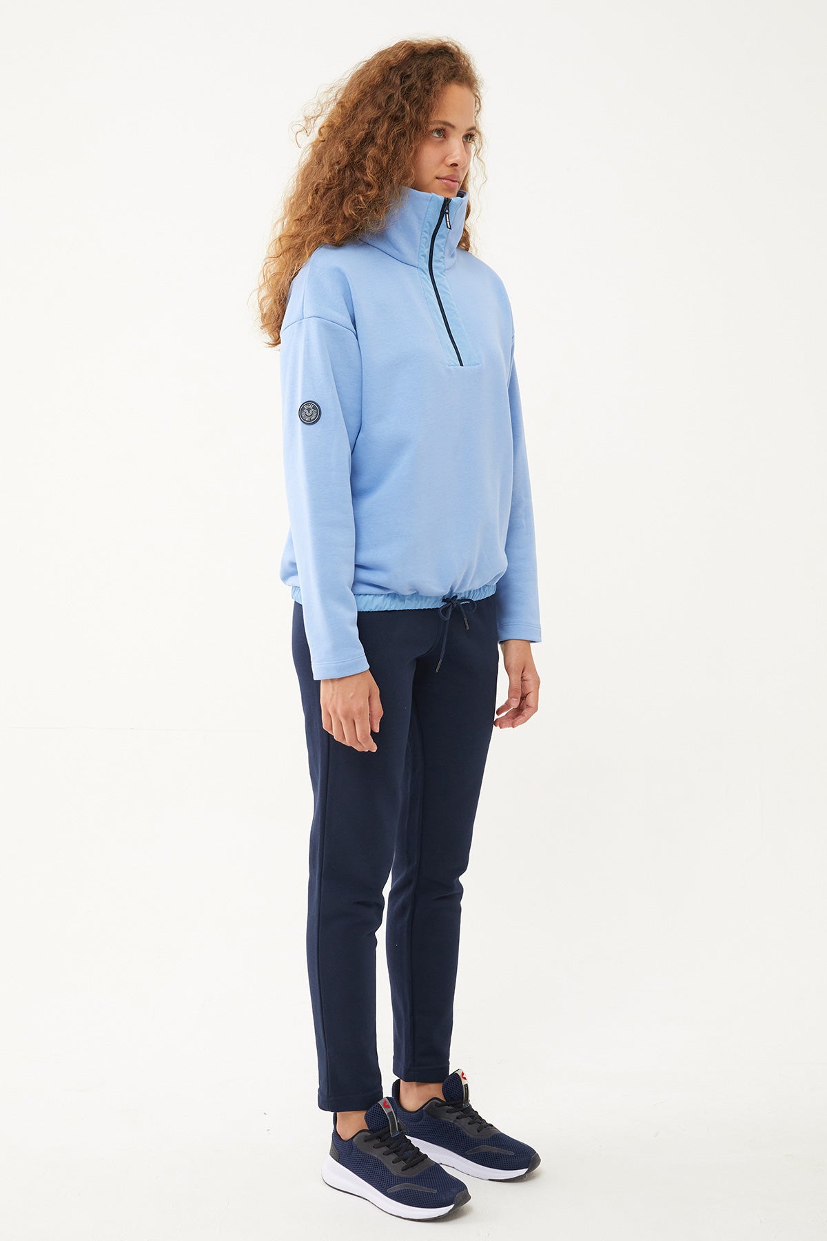 Women's Half Zipper Hoodie Tracksuit