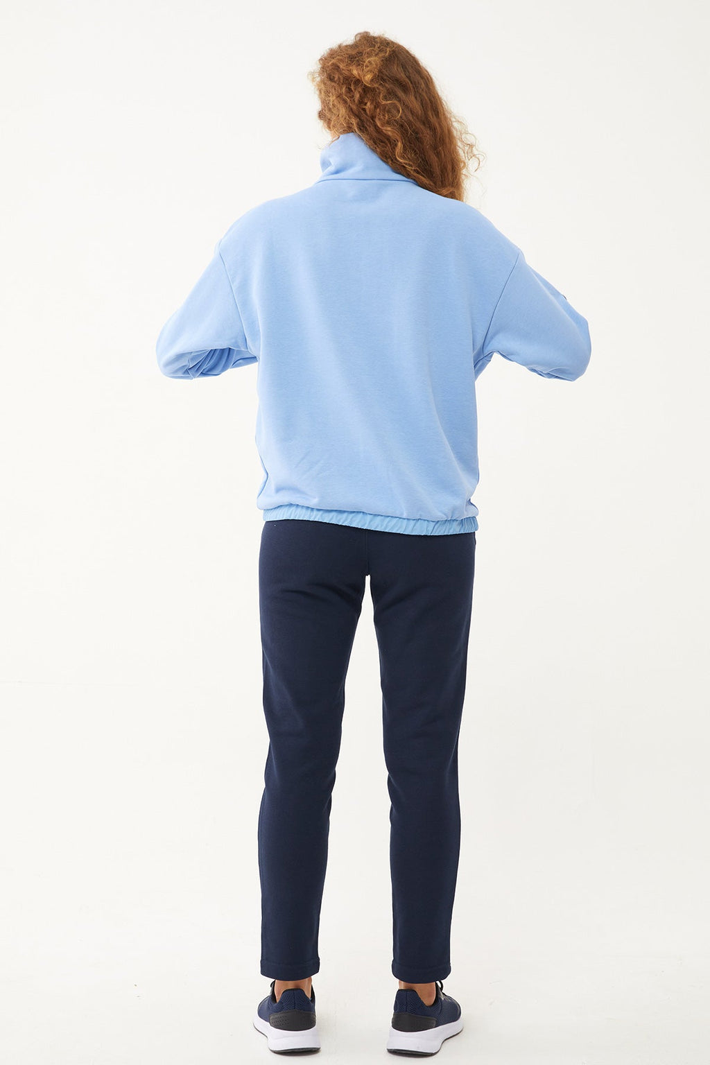 Women's Half Zipper Hoodie Tracksuit