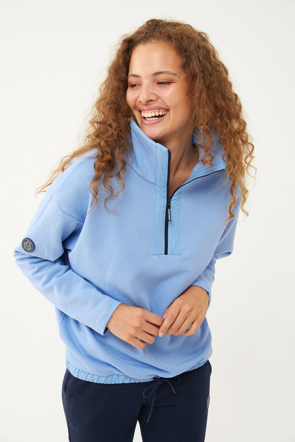 Women's Half Zipper Hoodie Tracksuit