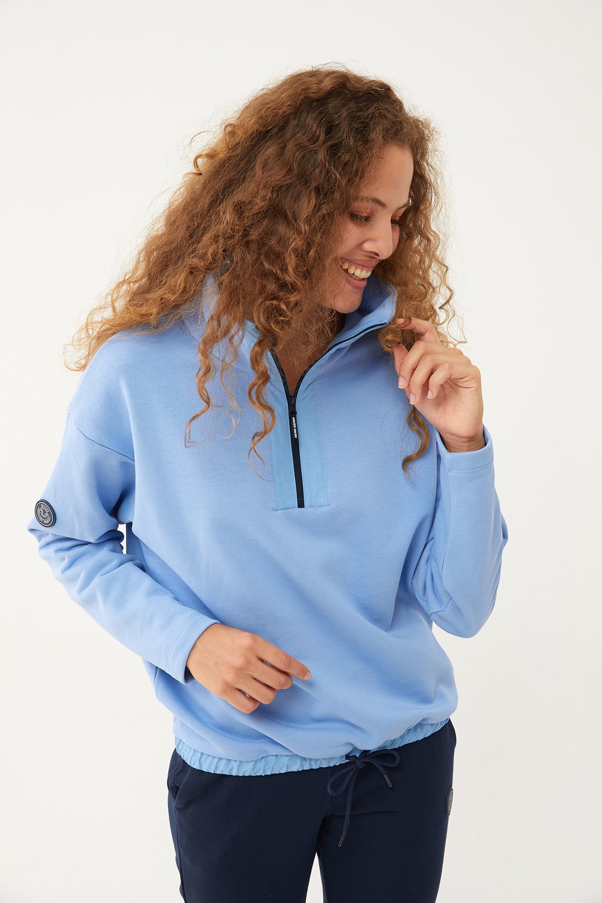 Women's Half Zipper Hoodie Tracksuit
