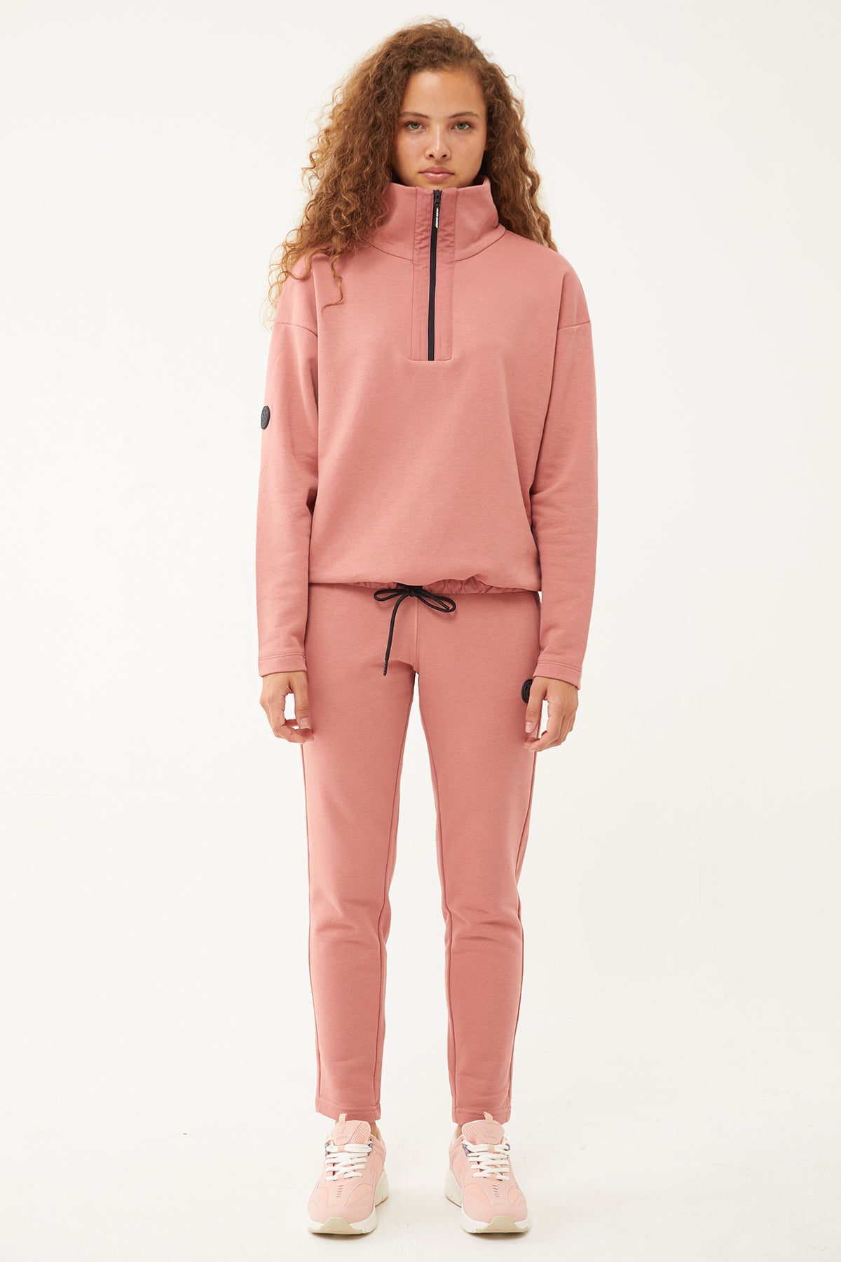 Women's Half Zipper Hoodie Tracksuit
