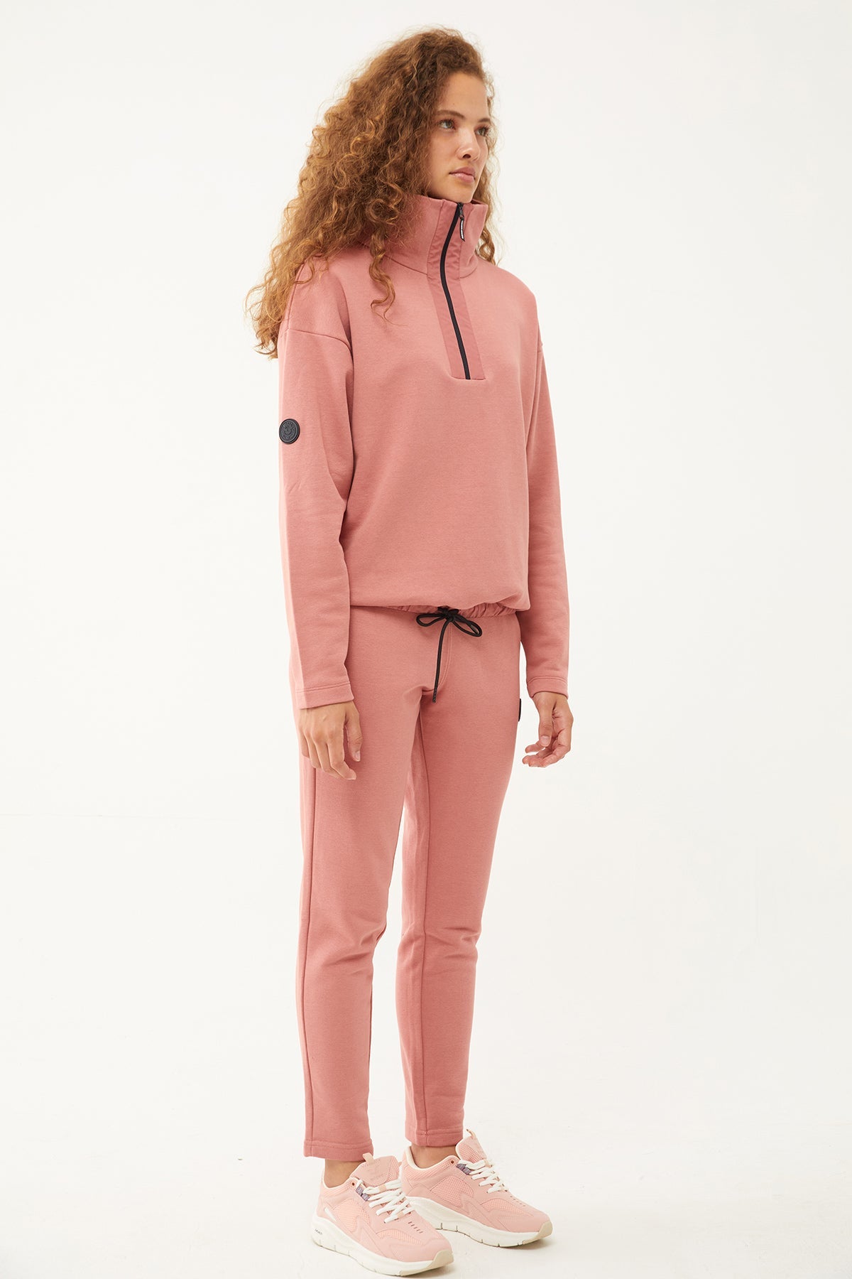 Women's Half Zipper Hoodie Tracksuit