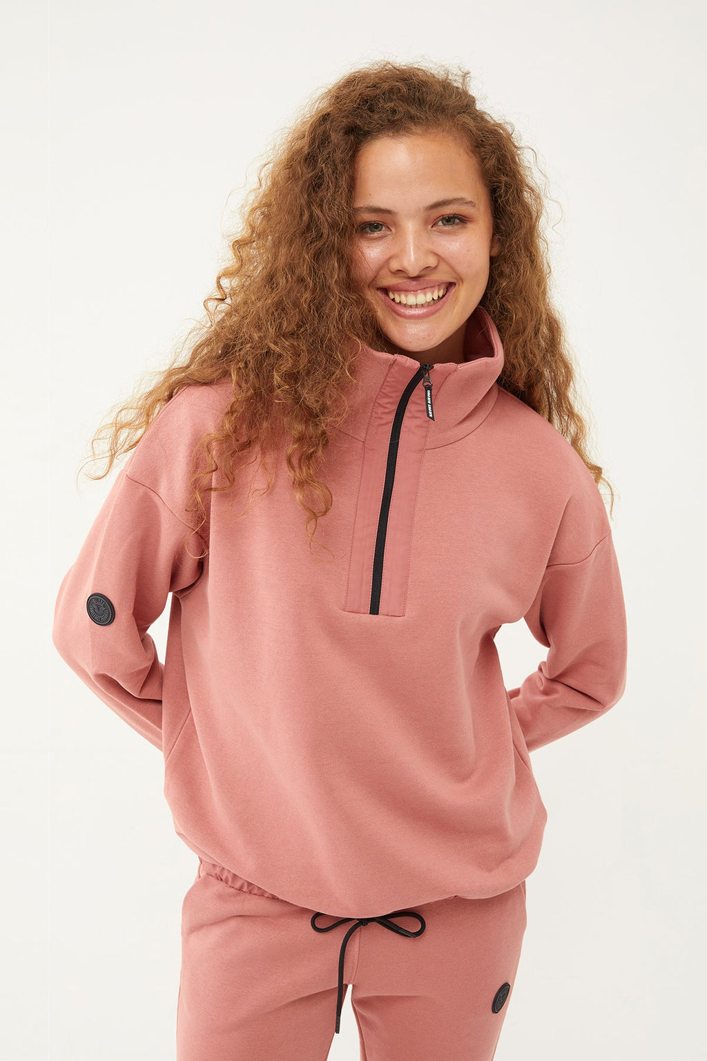 Women's Half Zipper Hoodie Tracksuit
