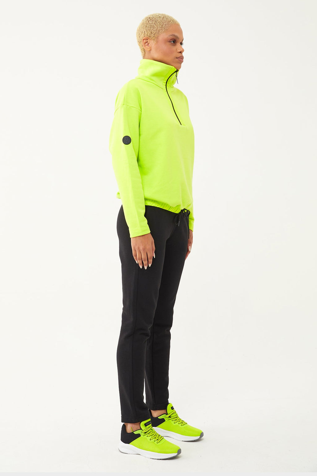 Women's Half Zipper Hoodie Tracksuit