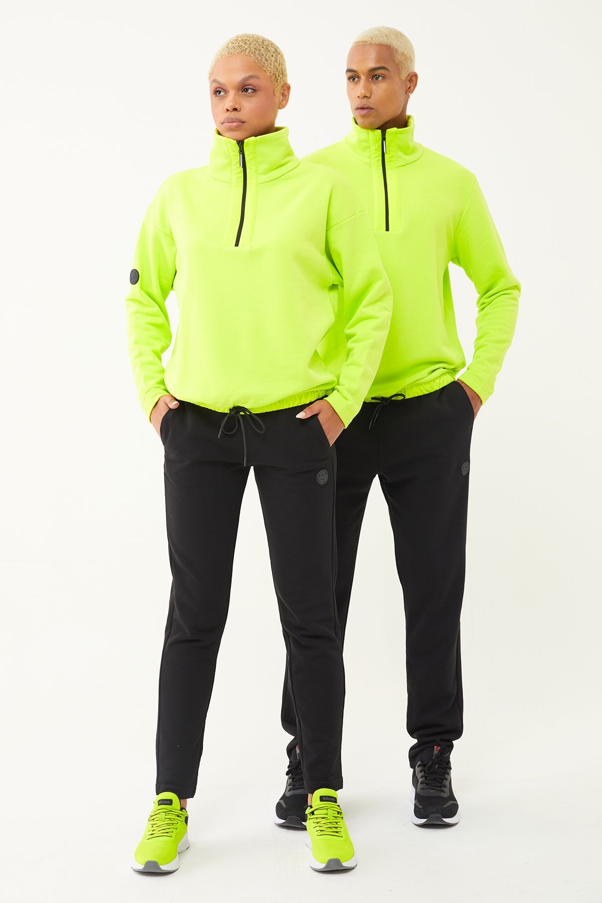 Women's Half Zipper Hoodie Tracksuit