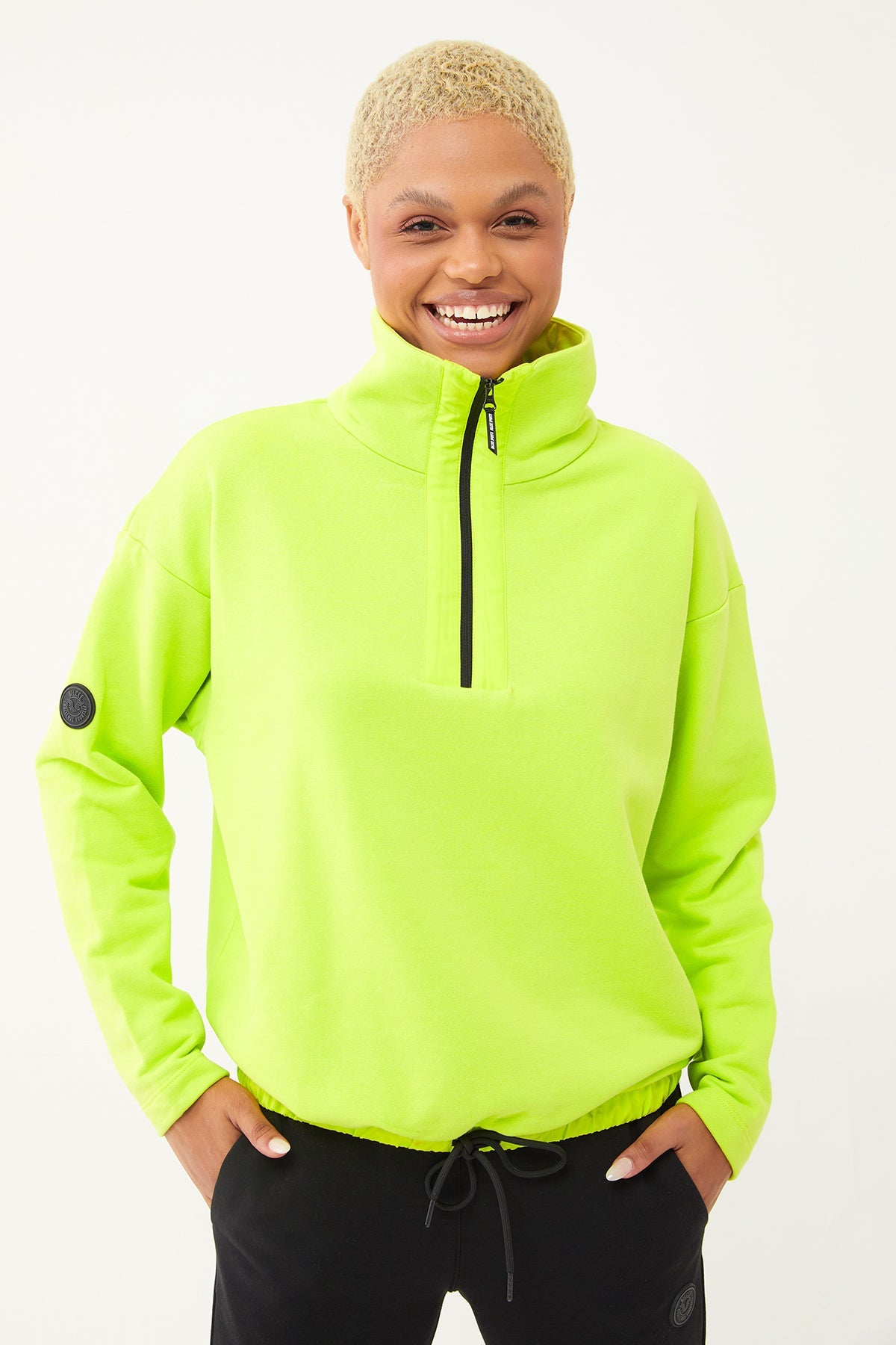 Women's Half Zipper Hoodie Tracksuit