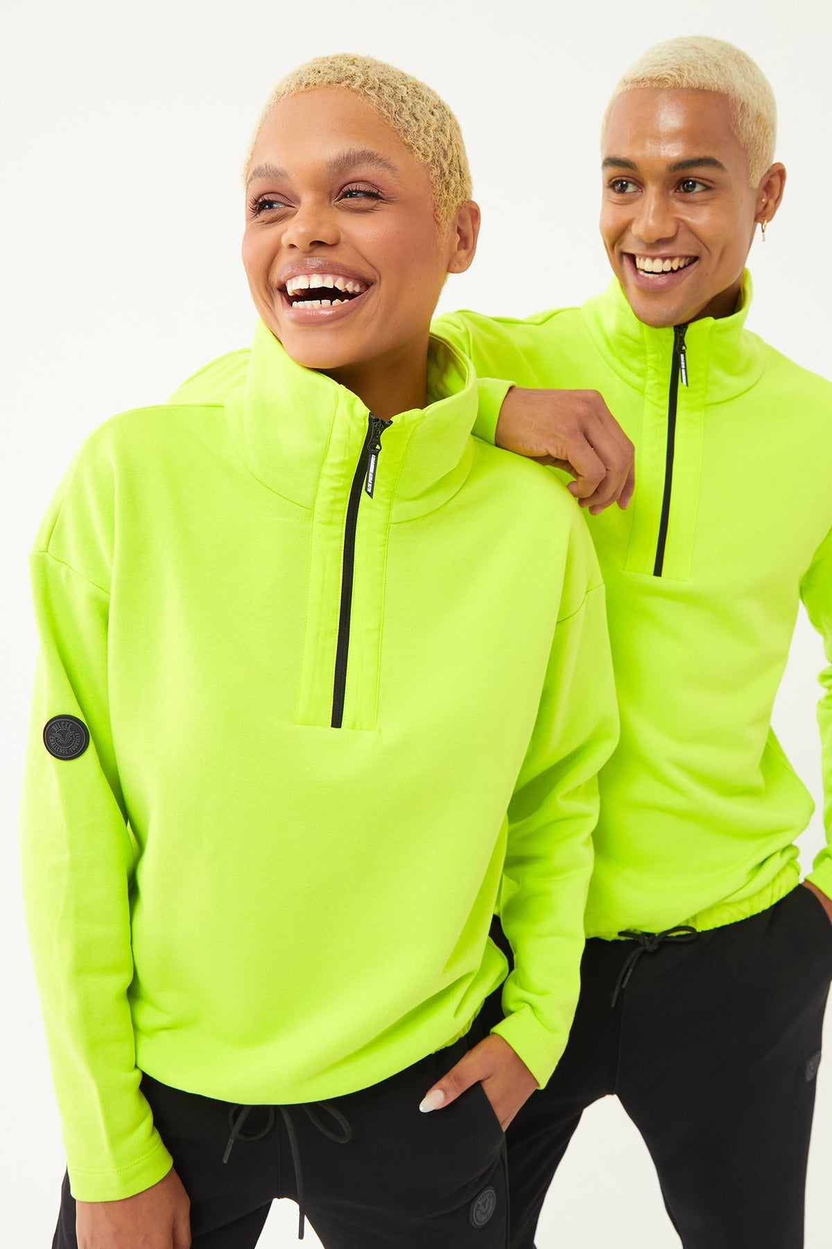 Women's Half Zipper Hoodie Tracksuit