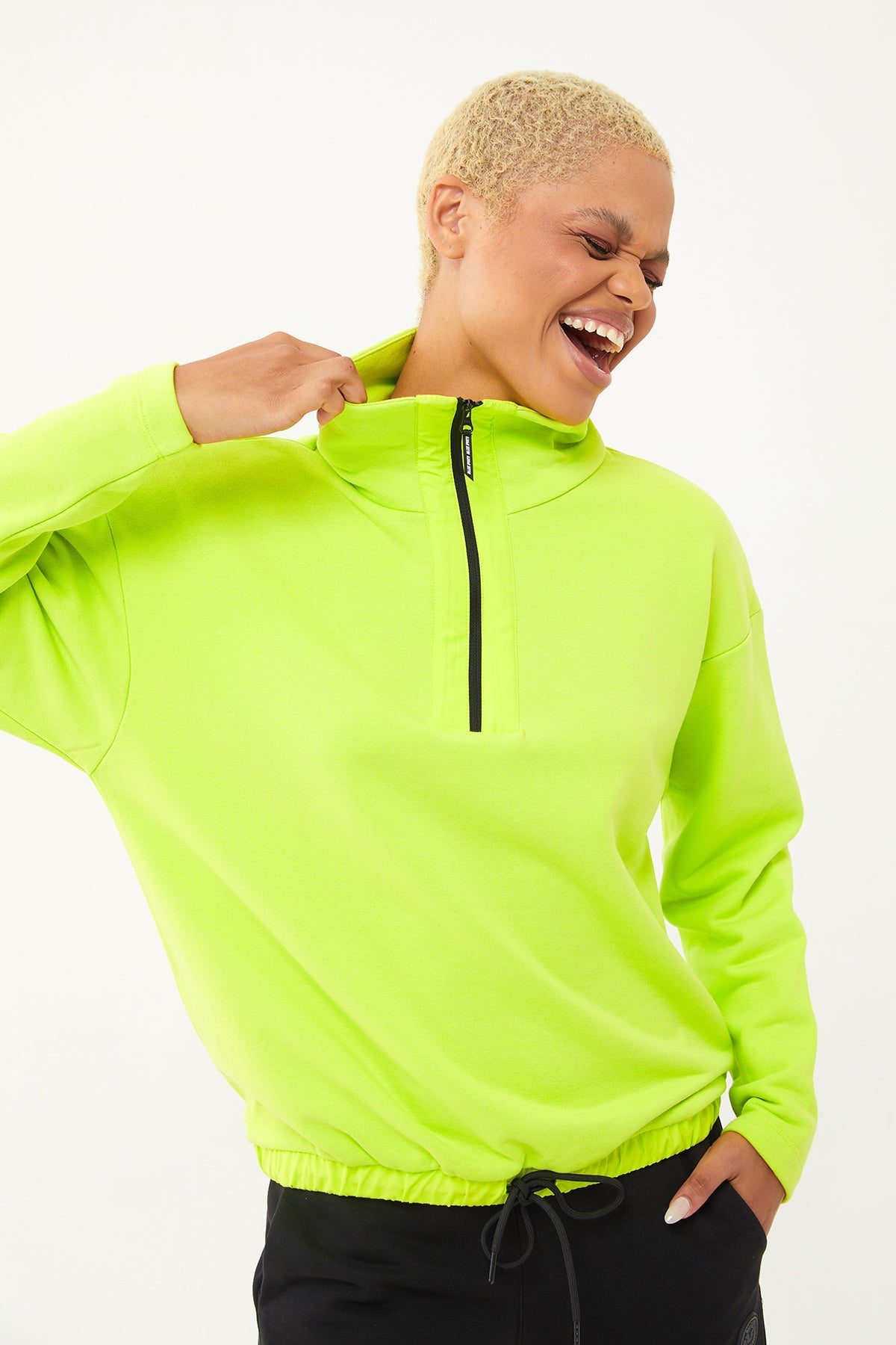 Women's Half Zipper Hoodie Tracksuit