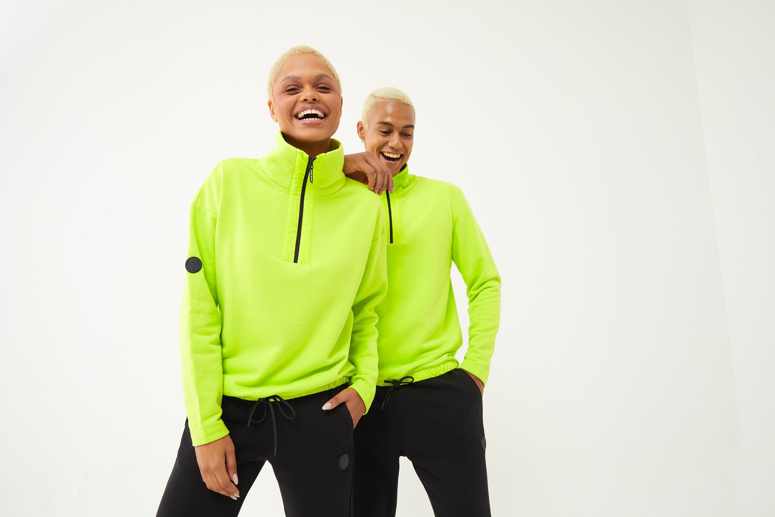 Women's Half Zipper Hoodie Tracksuit