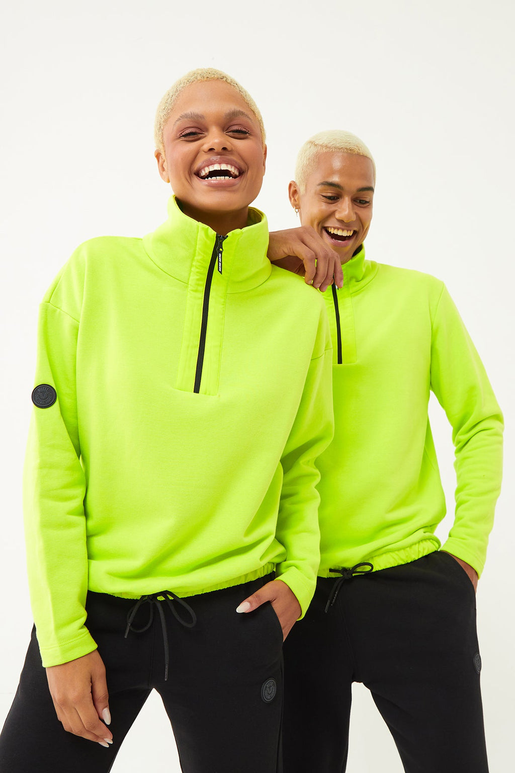 Women's Half Zipper Hoodie Tracksuit