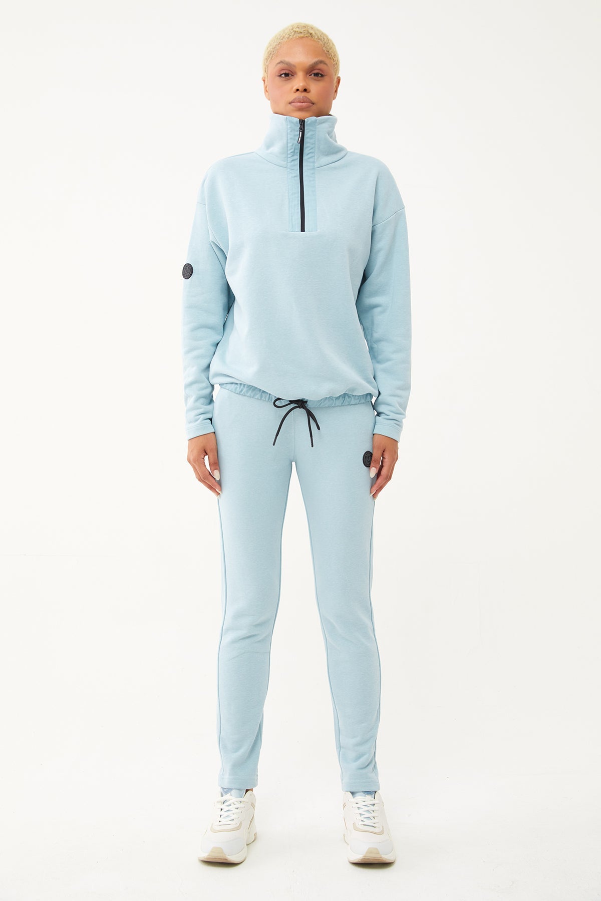 Women's Half Zipper Hoodie Tracksuit