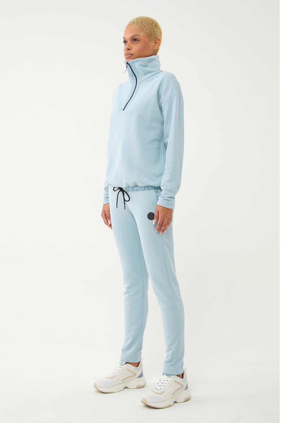 Women's Half Zipper Hoodie Tracksuit