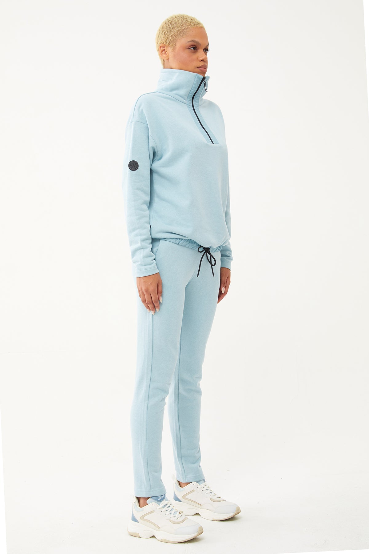 Women's Half Zipper Hoodie Tracksuit