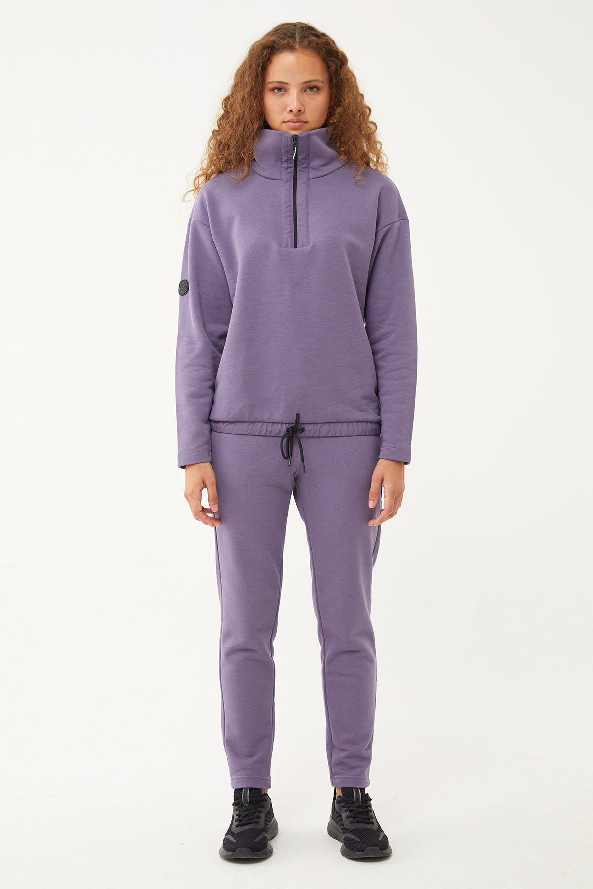 Women's Half Zipper Hoodie Tracksuit