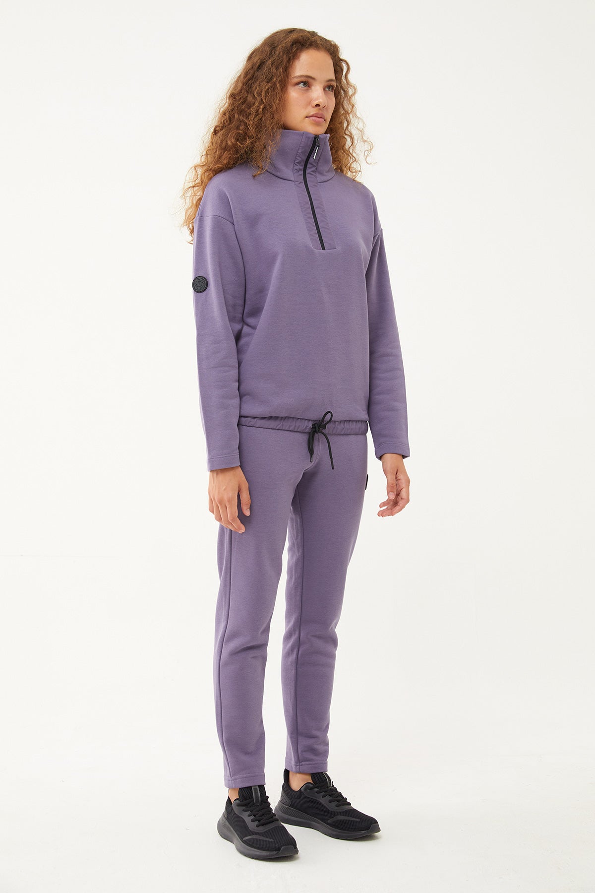 Women's Half Zipper Hoodie Tracksuit