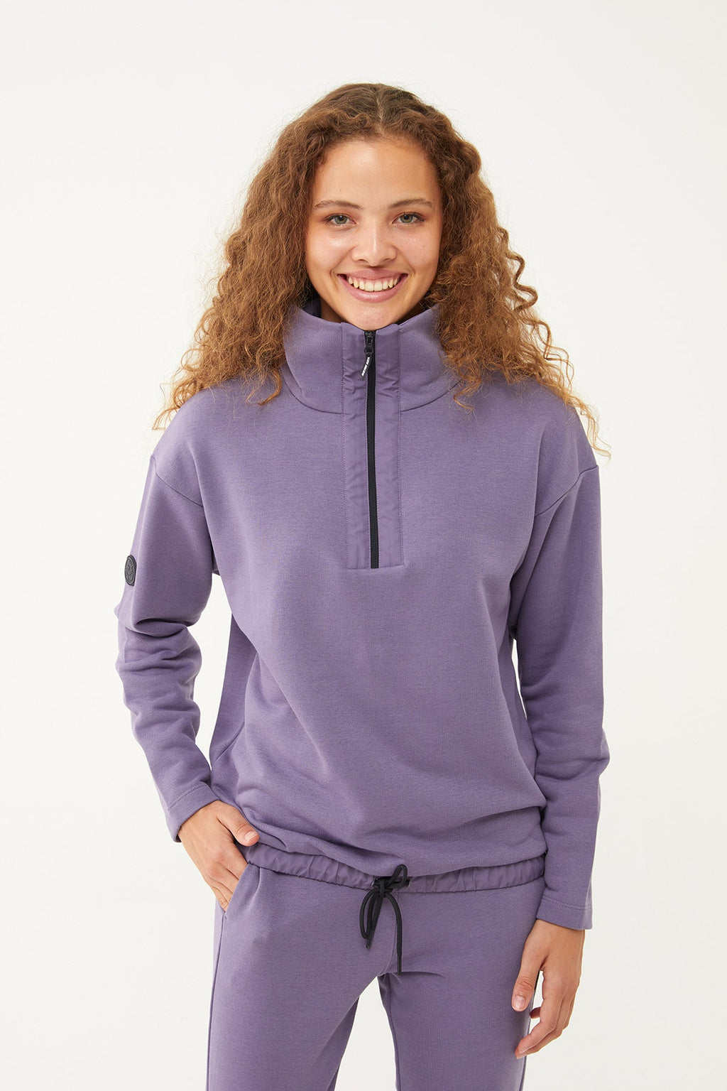 Women's Half Zipper Hoodie Tracksuit