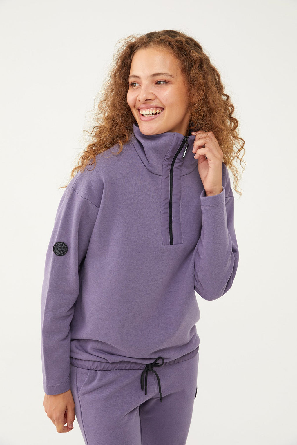 Women's Half Zipper Hoodie Tracksuit