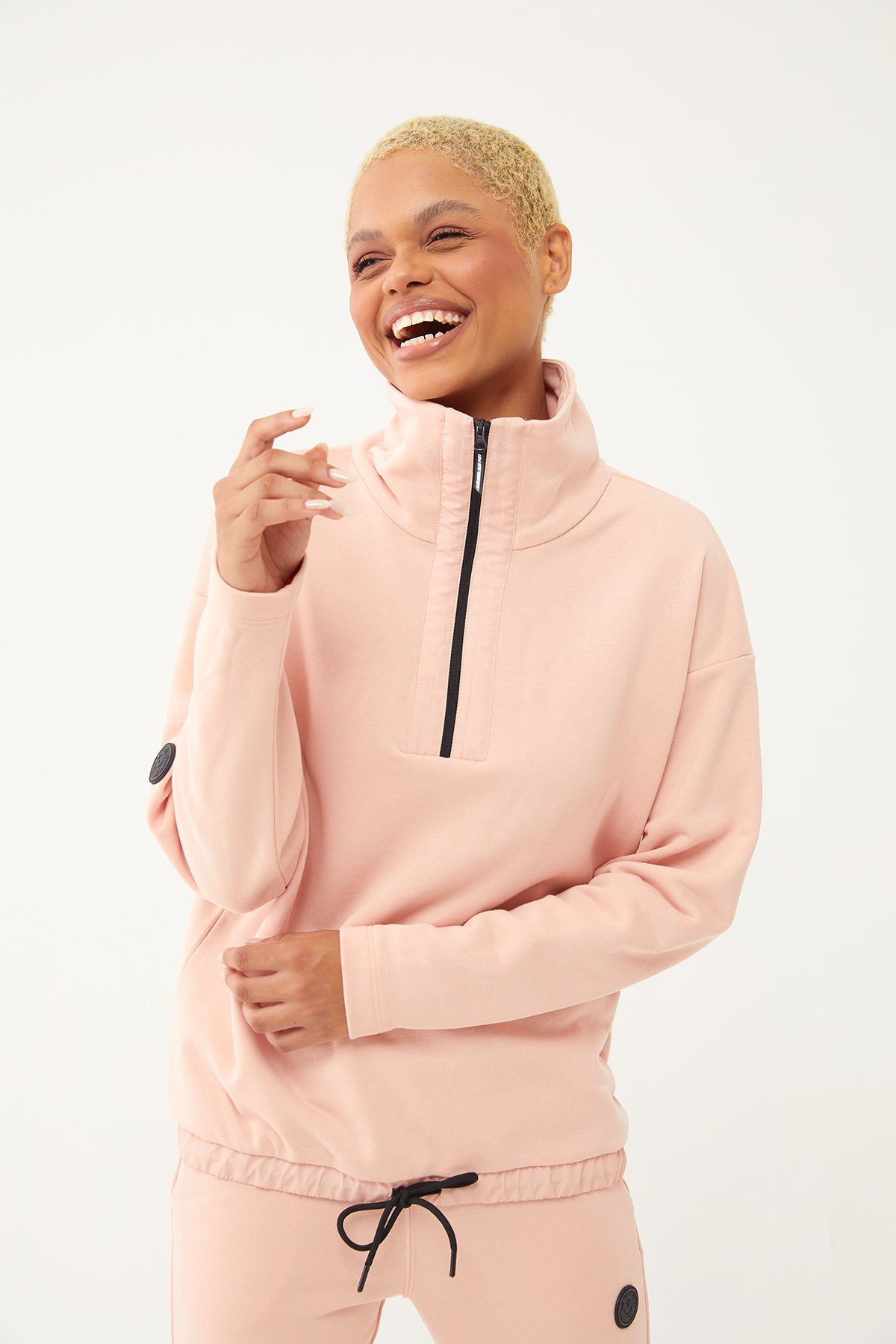 Women's Half Zipper Hoodie Tracksuit