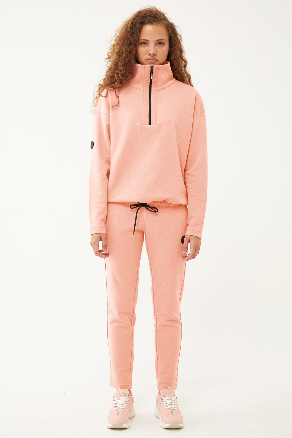 Women's Half Zipper Hoodie Tracksuit