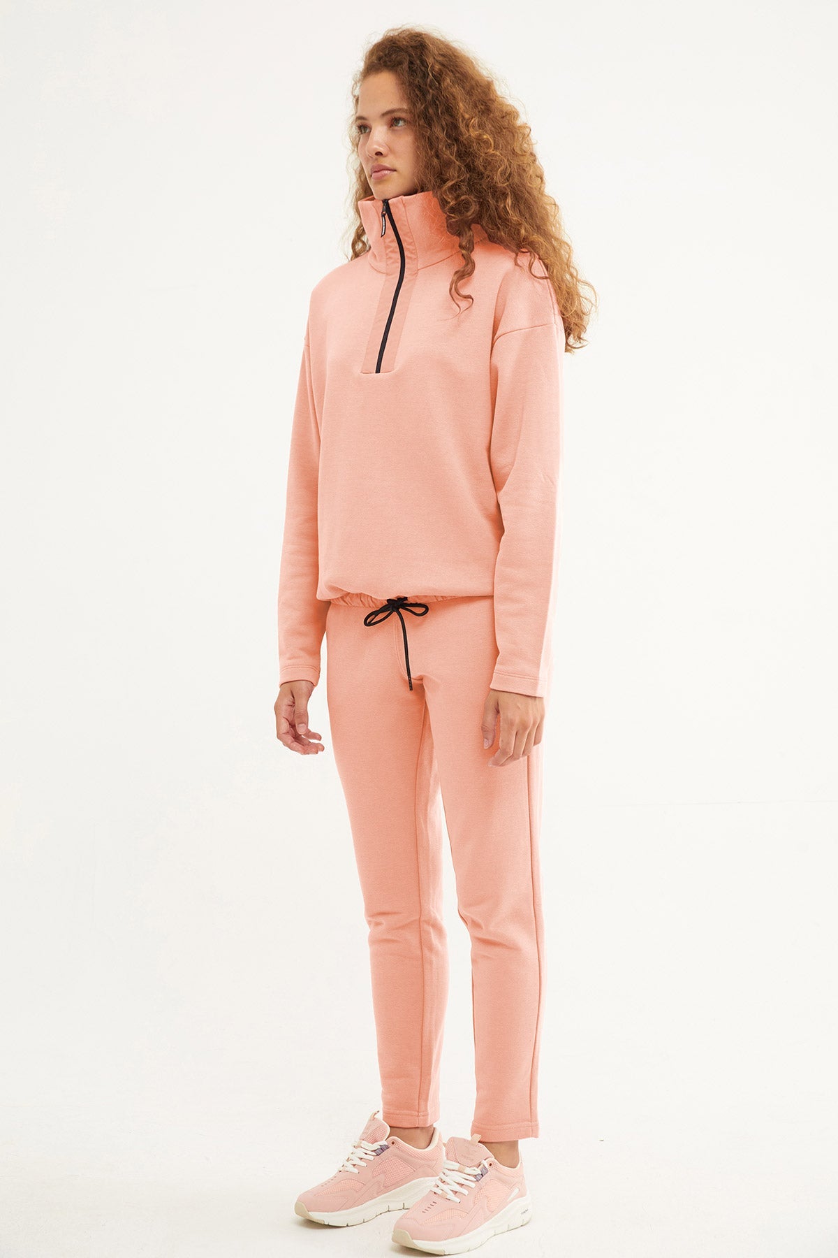 Women's Half Zipper Hoodie Tracksuit