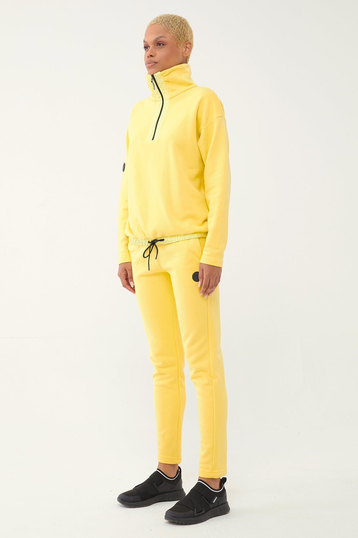 Women's Half Zipper Hoodie Tracksuit