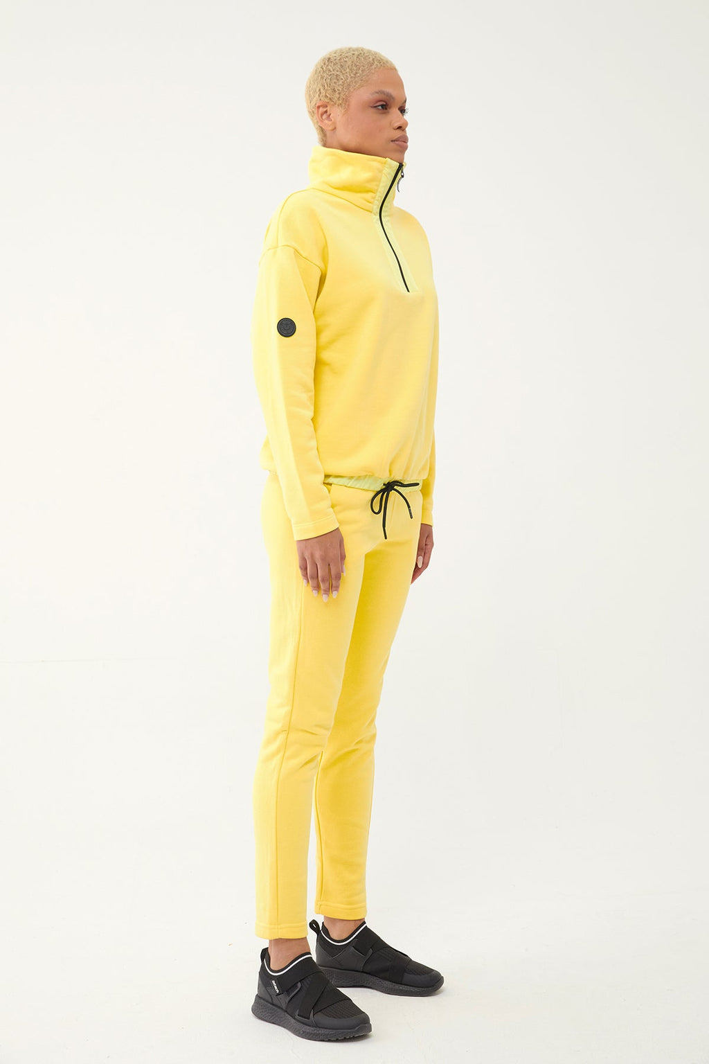 Women's Half Zipper Hoodie Tracksuit