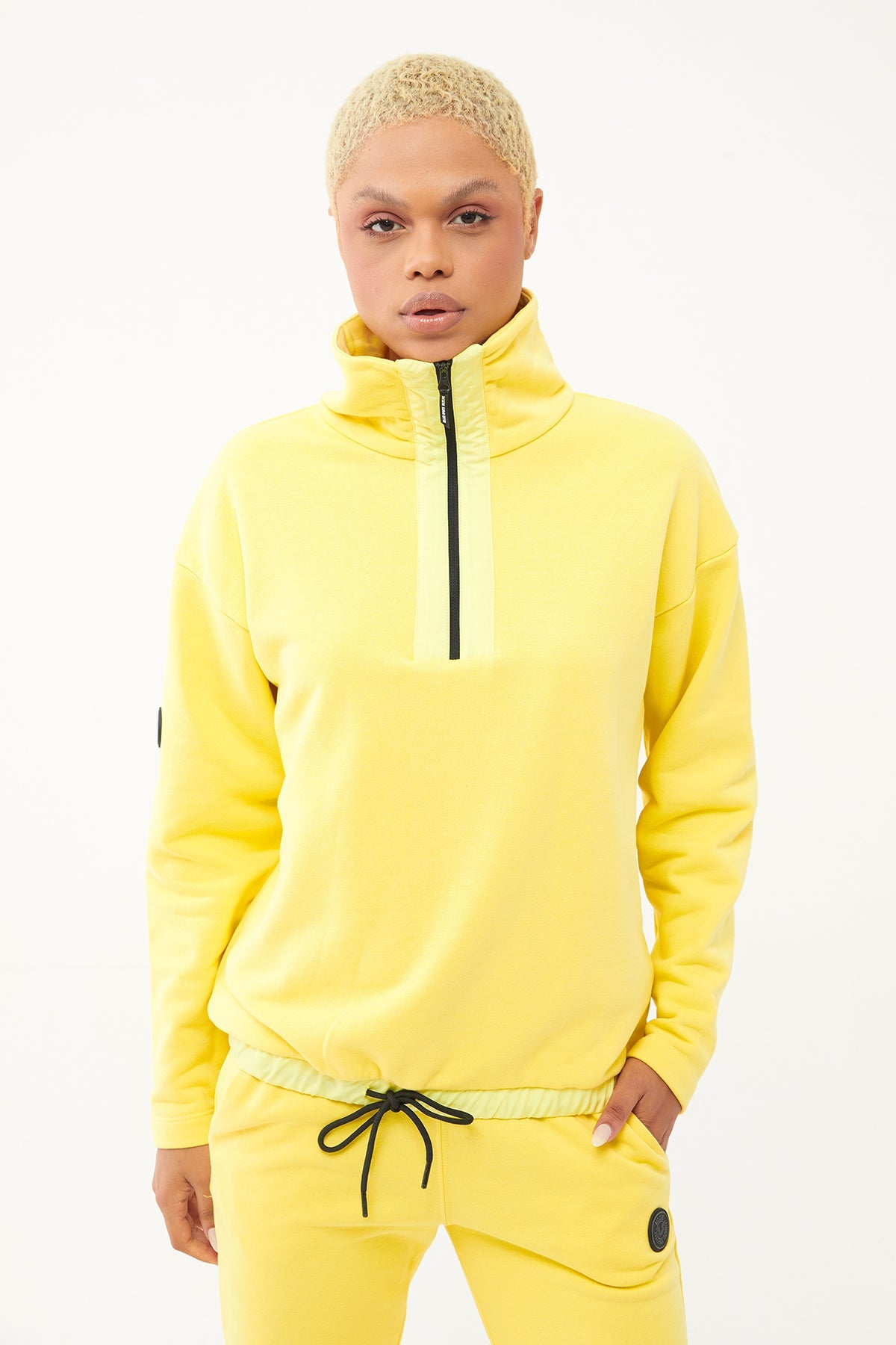 Women's Half Zipper Hoodie Tracksuit